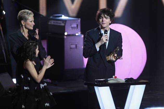 41st Les Victoires De La Musique Award Ceremony - Paris Sam Sauvage receives the Male Newcomer of the year Award during the 41st Les Victoires De La Musique Award Ceremony at La Seine Musicale on February 13, 2026 in Boulogne-Billancourt, France. Photo by Franck Castel ABACAPRESS.COM Paris France  Copyright: xCastelxFranck ABACAx