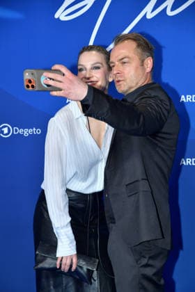 Jana Klinge and Hinnerk Schönemann at the ARD BLUE HOUR reception at the 76th Berlin International Film Festival on 13 02 26