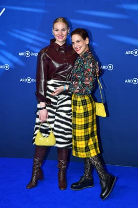 Rosalie Thomass and Bibiana Beglau at the ARD BLUE HOUR reception at the 76th Berlin International Film Festival on 13 02 26