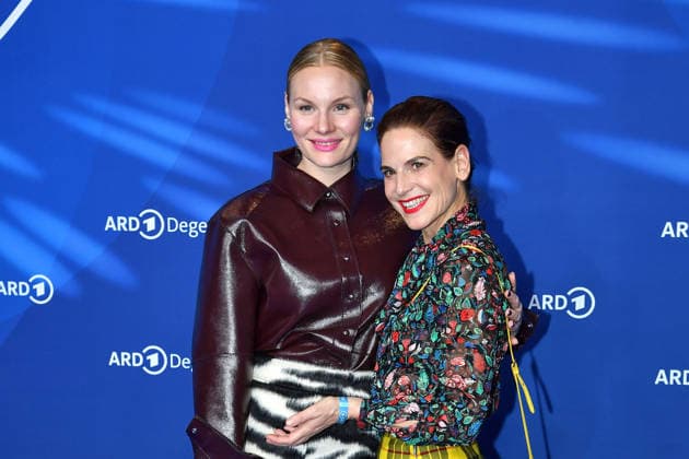 Rosalie Thomass and Bibiana Beglau at the ARD BLUE HOUR reception at the 76th Berlin International Film Festival on 13 02 26