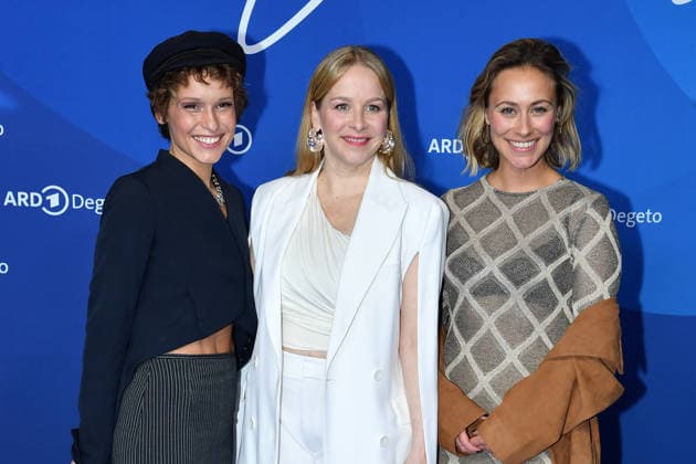 Kristin Suckow, Jasmin Schwiers and Sina Tkotsch at the ARD BLUE HOUR reception at the 76th Berlin International Film Festival on 13 02 26