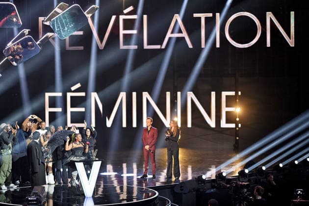 41st Les Victoires De La Musique Award Ceremony - Paris Theodora receives the Female Newcomer of the year Award during the 41st Les Victoires De La Musique Award Ceremony at La Seine Musicale on February 13, 2026 in Boulogne-Billancourt, France. Photo by Franck Castel ABACAPRESS.COM Paris France  Copyright: xCastelxFranck ABACAx