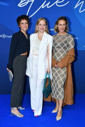 Kristin Suckow, Jasmin Schwiers and Sina Tkotsch at the ARD BLUE HOUR reception at the 76th Berlin International Film Festival on 13 02 26