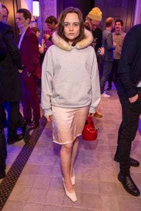 Lena Urzendowsky as a guest at the party at the ARD Blue Hour 2026 at the Berlinale 2026 at the Hotel Telegraphenamt on Friday February 13, 2026 in Berlin Berlin Germany