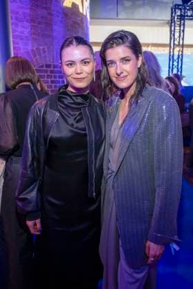 Tomomi Themann and Marie Nasemann as guests at the party at the ARD Blue Hour 2026 at the Berlinale 2026 at the Hotel Telegraphenamt on Friday February 13, 2026 in Berlin Berlin Germany