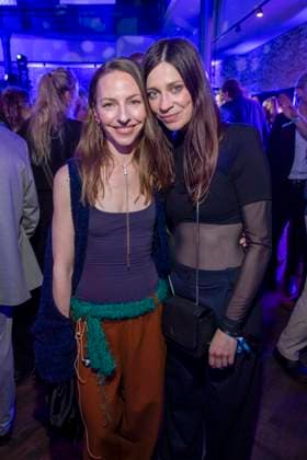 Katharina Schuettler and Claudia Eisinger as guests at the party at the ARD Blue Hour 2026 at the Berlinale 2026 at Hotel Telegraphenamt on Friday February 13, 2026 in Berlin Berlin Germany