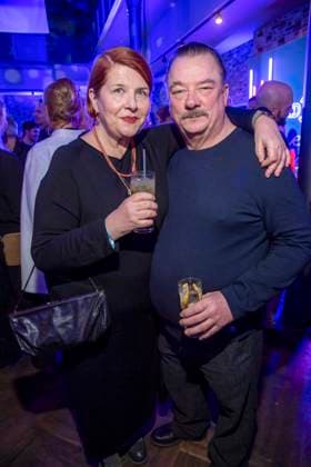 Susanne Borwe and Peter Kurth as guests at the party at the ARD Blue Hour 2026 at the Berlinale 2026 at Hotel Telegraphenamt on Friday February 13, 2026 in Berlin Berlin Germany