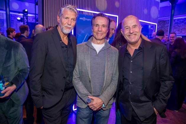 Kai Wiesinger, Hannes Jaenicke and Heino Ferch as guests at the party at the ARD Blue Hour 2026 at the Berlinale 2026 at the Hotel Telegraphenamt on Friday February 13, 2026 in Berlin Berlin Germany