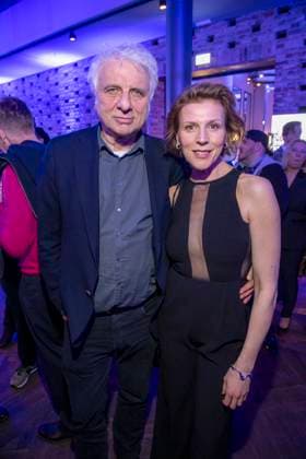 Miroslav Nemec and Franziska Weisz as guests at the party at the ARD Blue Hour 2026 at the Berlinale 2026 at the Hotel Telegraphenamt on Friday February 13, 2026 in Berlin Berlin Germany