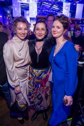 Antonia Bill, Barbara Philipp and Alina Stiegler as guests at the party at the ARD Blue Hour 2026 at the Berlinale 2026 at Hotel Telegraphenamt on Friday February 13, 2026 in Berlin Berlin Germany