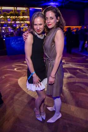 Alina Levshin and Anja Knauer as guests at the party at the ARD Blue Hour 2026 at the Berlinale 2026 at Hotel Telegraphenamt on Friday February 13, 2026 in Berlin Berlin Germany