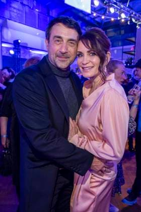 Oliver Haas and Anja Kling as guests at the party at the ARD Blue Hour 2026 at the Berlinale 2026 at the Hotel Telegraphenamt on Friday February 13, 2026 in Berlin Berlin Germany