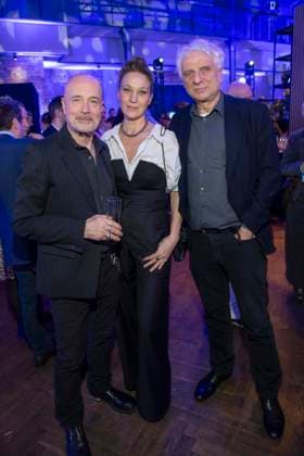 Christian Berkel, Jeanette Hain and Miroslav Nemec as guests at the party at the ARD Blue Hour 2026 at the Berlinale 2026 at Hotel Telegraphenamt on Friday February 13, 2026 in Berlin Berlin Germany
