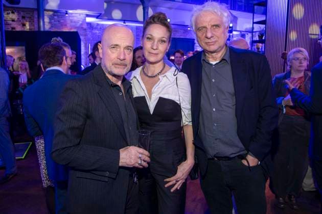 Christian Berkel, Jeanette Hain and Miroslav Nemec as guests at the party at the ARD Blue Hour 2026 at the Berlinale 2026 at Hotel Telegraphenamt on Friday February 13, 2026 in Berlin Berlin Germany
