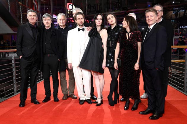 Mark O Halloran, Barry Ward, Bill Pullman, Grant Gee, Anders Danielsen Lie, Valene Kane, Katie McGrath, Janine Marmot, Alan Maher and guest at the premiere of the feature film Everybody Digs Bill Evans at the Berlinale 2026 76 Berlin International Film Festival in the Berlinale Palast Berlin, 13 02 2026 Foto:xN.xKubelkax xFuturexImagex bill_6253
