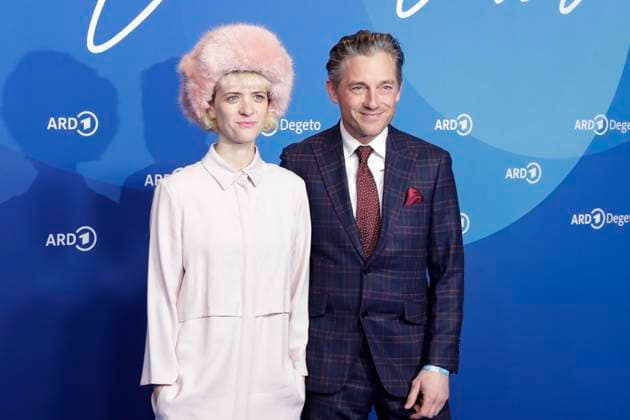 Liv Lisa Fries, Volker Bruch, at the ARD BLUE HOUR 2026, Party for the 76th Berlin International Film Festival, Berlinale, at the Telegraphenamt in Berlin, Red Carpet,