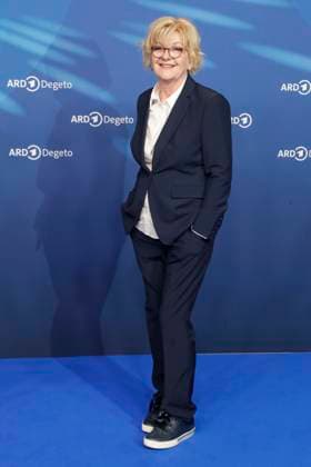 Saskia Vester, at the ARD BLUE HOUR 2026, Party for the 76th Berlin International Film Festival, Berlinale, at the Telegraphenamt in Berlin, Red Carpet,