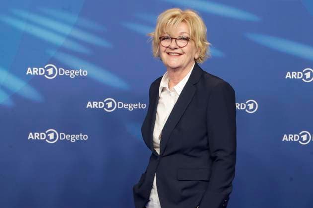 Saskia Vester, at the ARD BLUE HOUR 2026, Party for the 76th Berlin International Film Festival, Berlinale, at the Telegraphenamt in Berlin, Red Carpet,