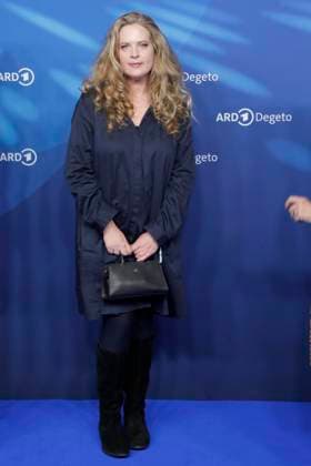 Diana Amft, at the ARD BLUE HOUR 2026, Party for the 76th Berlin International Film Festival, Berlinale, at the Telegraphenamt in Berlin, Red Carpet,