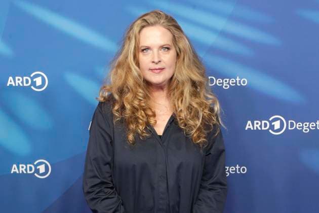 Diana Amft, at the ARD BLUE HOUR 2026, Party for the 76th Berlin International Film Festival, Berlinale, at the Telegraphenamt in Berlin, Red Carpet,