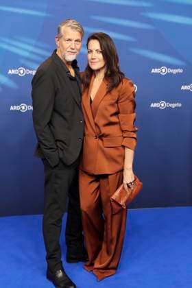 Bettina Zimmermann, Kai Wiesinger, at the ARD BLUE HOUR 2026, Party for the 76th Berlin International Film Festival, Berlinale, at the Telegraphenamt in Berlin, Red Carpet,