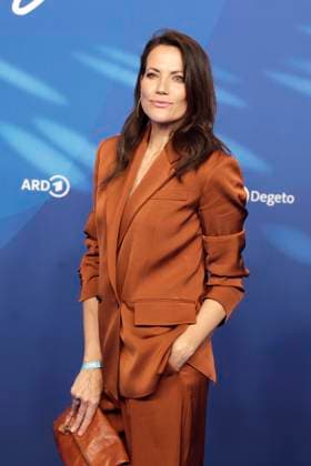Bettina Zimmermann at the ARD BLUE HOUR 2026, Party for the 76th Berlin International Film Festival, Berlinale, at the Telegraphenamt in Berlin, Red Carpet,