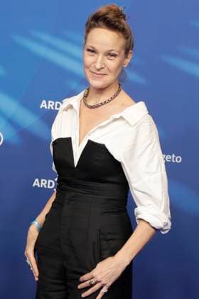 Jeanette Hain, at the ARD BLUE HOUR 2026, Party for the 76th Berlin International Film Festival, Berlinale, at the Telegraphenamt in Berlin, Red Carpet,