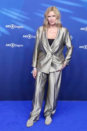 Veronica Ferres, at the ARD BLUE HOUR 2026, party for the 76th Berlin International Film Festival, Berlinale, at the Telegraphenamt in Berlin, red carpet,