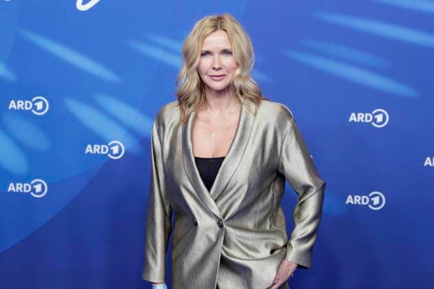 Veronica Ferres, at the ARD BLUE HOUR 2026, party for the 76th Berlin International Film Festival, Berlinale, at the Telegraphenamt in Berlin, red carpet,
