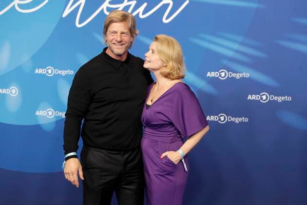 Henning Baum, Annette Frier, at the ARD BLUE HOUR 2026, Party for the 76th Berlin International Film Festival, Berlinale, at the Telegraphenamt in Berlin, Red Carpet,