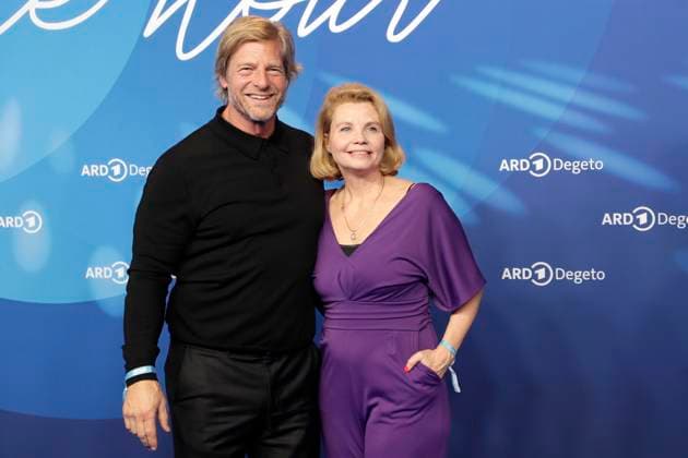 Henning Baum, Annette Frier, at the ARD BLUE HOUR 2026, Party for the 76th Berlin International Film Festival, Berlinale, at the Telegraphenamt in Berlin, Red Carpet,