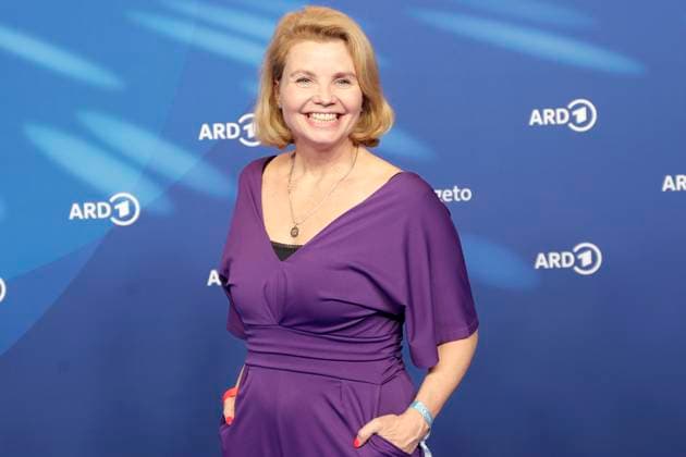 Annette Frier, at the ARD BLUE HOUR 2026, party for the 76th Berlin International Film Festival, Berlinale, at the Telegraphenamt in Berlin, red carpet,