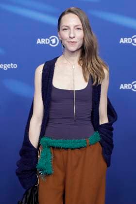 Katharina Schuettler, at the ARD BLUE HOUR 2026, Party for the 76th Berlin International Film Festival, Berlinale, at the Telegraphenamt in Berlin, Red Carpet,