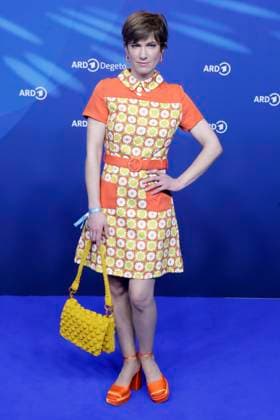Isabel Horn, at the ARD BLUE HOUR 2026, Party for the 76th Berlin International Film Festival, Berlinale, at the Telegraphenamt in Berlin, Red Carpet,