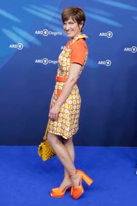 Isabel Horn, at the ARD BLUE HOUR 2026, Party for the 76th Berlin International Film Festival, Berlinale, at the Telegraphenamt in Berlin, Red Carpet,