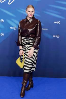 Rosalie Thomass, at the ARD BLUE HOUR 2026, Party for the 76th Berlin International Film Festival, Berlinale, at the Telegraphenamt in Berlin, Red Carpet,