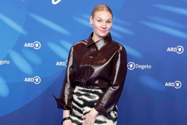 Rosalie Thomass, at the ARD BLUE HOUR 2026, Party for the 76th Berlin International Film Festival, Berlinale, at the Telegraphenamt in Berlin, Red Carpet,