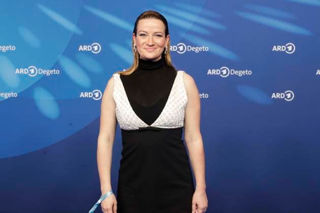 Nina Gummich, at the ARD BLUE HOUR 2026, Party for the 76th Berlin International Film Festival, Berlinale, at the Telegraphenamt in Berlin, Red Carpet,