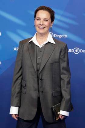 Desiree Nosbusch, at the ARD BLUE HOUR 2026, Party for the 76th Berlin International Film Festival, Berlinale, at the Telegraphenamt in Berlin, Red Carpet,