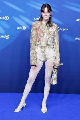 Lea van Acken, at the ARD BLUE HOUR 2026, Party for the 76th Berlin International Film Festival, Berlinale, at the Telegraphenamt in Berlin, Red Carpet,