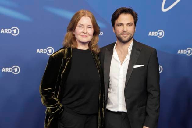 Lina Wendel, Karim ChÃ rif, at the ARD BLUE HOUR 2026, Party for the 76th Berlin International Film Festival, Berlinale, at the Telegraphenamt in Berlin, Red Carpet,