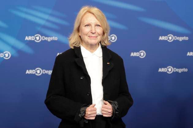 Maren Kroymann, at the ARD BLUE HOUR 2026, Party for the 76th Berlin International Film Festival, Berlinale, at the Telegraphenamt in Berlin, Red Carpet,