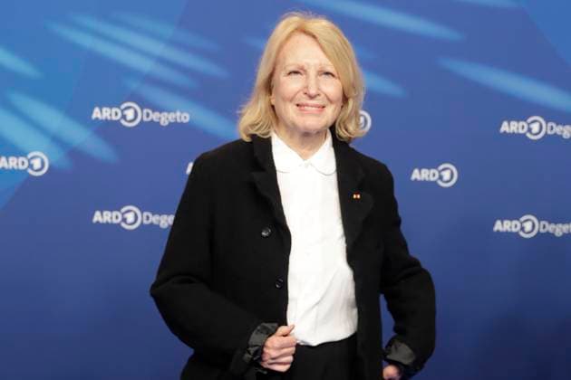 Maren Kroymann, at the ARD BLUE HOUR 2026, Party for the 76th Berlin International Film Festival, Berlinale, at the Telegraphenamt in Berlin, Red Carpet,