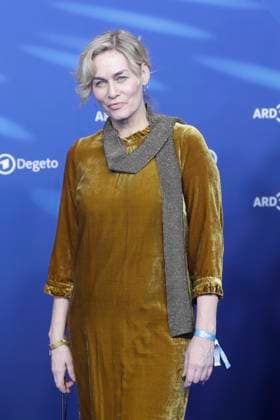 Gesine Cukrowski, at the ARD BLUE HOUR 2026, Party for the 76th Berlin International Film Festival, Berlinale, at the Telegraphenamt in Berlin, Red Carpet,