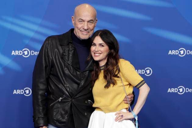 Heiner Lauterbach, Viktoria Lauterbach, at the ARD BLUE HOUR 2026, Party for the 76th Berlin International Film Festival, Berlinale, at the Telegraphenamt in Berlin, Red Carpet,