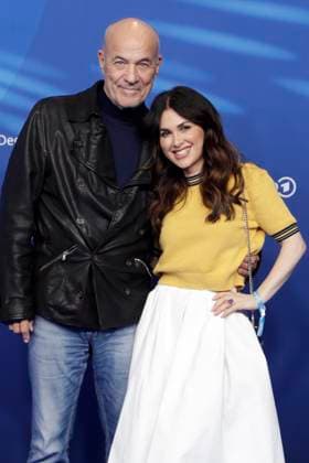 Heiner Lauterbach, Viktoria Lauterbach, at the ARD BLUE HOUR 2026, Party for the 76th Berlin International Film Festival, Berlinale, at the Telegraphenamt in Berlin, Red Carpet,