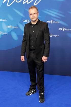 Hinnerk Schönemann, at the ARD BLUE HOUR 2026, party for the 76th Berlin International Film Festival, Berlinale, at the Telegraphenamt in Berlin, red carpet,
