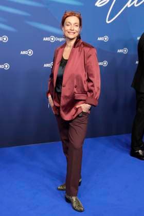 Aglaia Szyszkowitz, at the ARD BLUE HOUR 2026, Party for the 76th Berlin International Film Festival, Berlinale, at the Telegraphenamt in Berlin, Red Carpet,