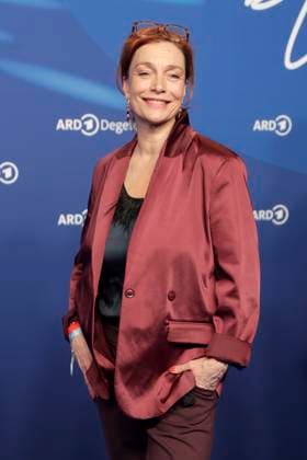 Aglaia Szyszkowitz, at the ARD BLUE HOUR 2026, Party for the 76th Berlin International Film Festival, Berlinale, at the Telegraphenamt in Berlin, Red Carpet,