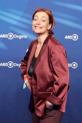 Aglaia Szyszkowitz, at the ARD BLUE HOUR 2026, Party for the 76th Berlin International Film Festival, Berlinale, at the Telegraphenamt in Berlin, Red Carpet,
